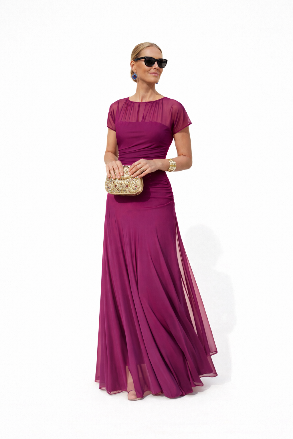 Veloria | Vestido Floral Largo Elegante