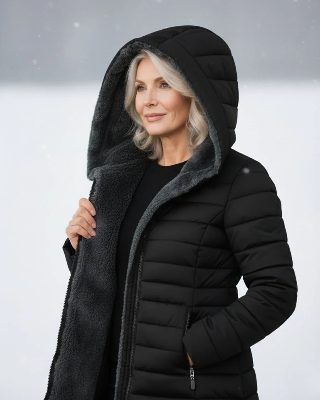 Elara | Quilted Coat with Fleece Lining