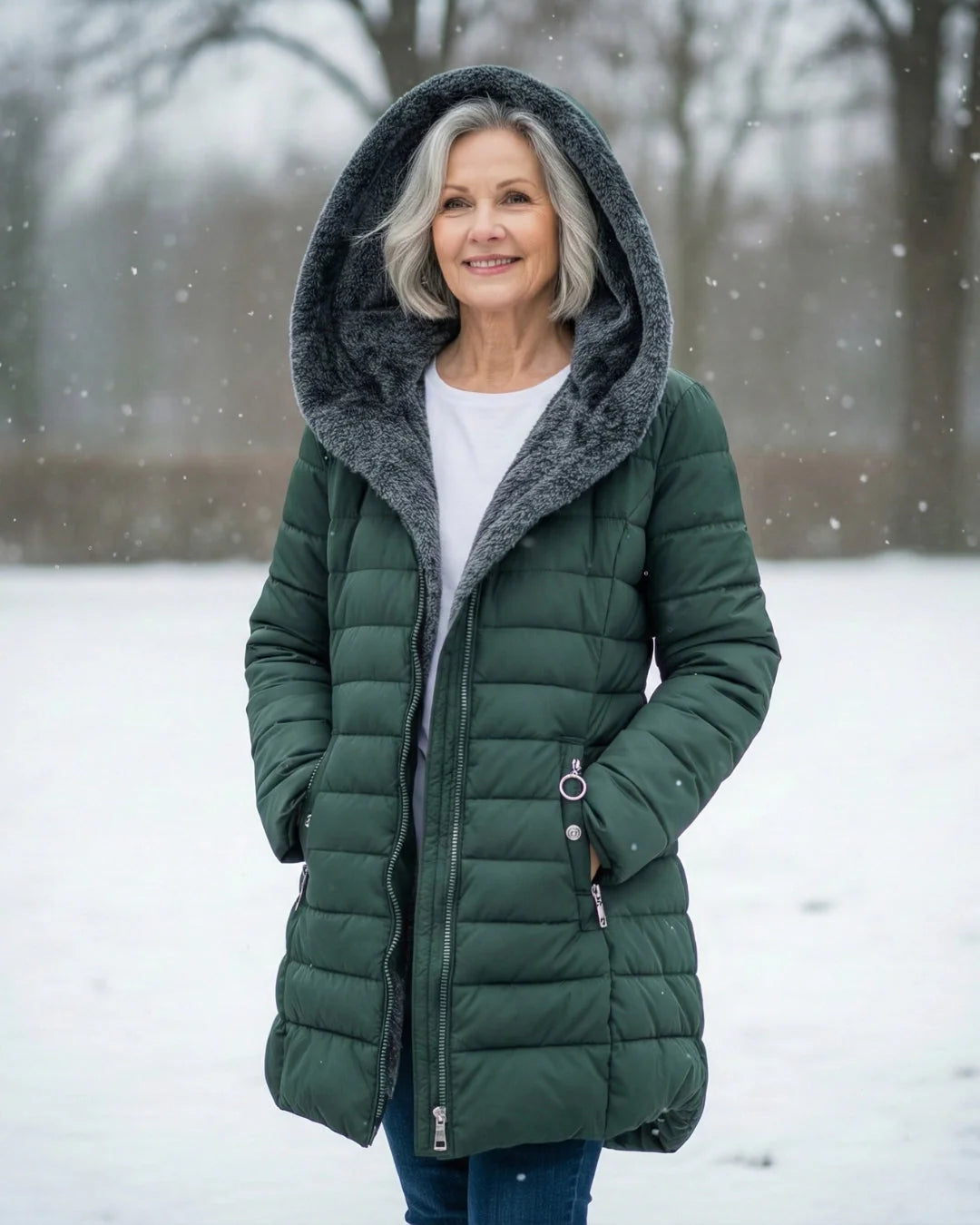 Elara | Quilted Coat with Fleece Lining