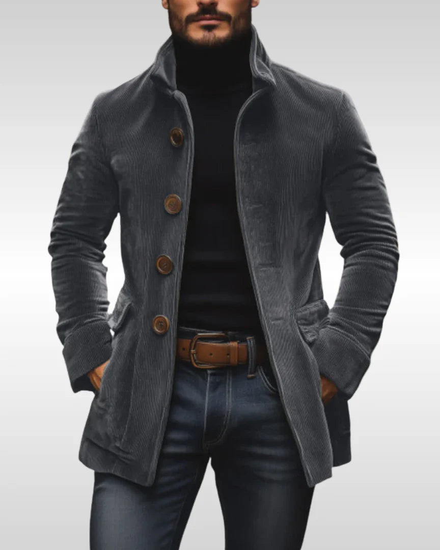 Roberto™ | Chaqueta de algodón acanalado