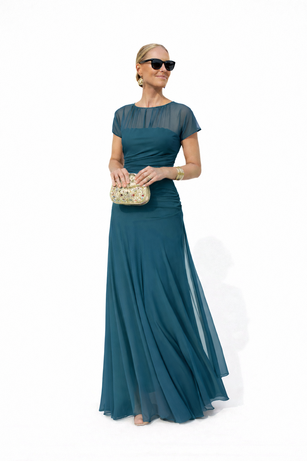 Veloria | Vestido Floral Largo Elegante