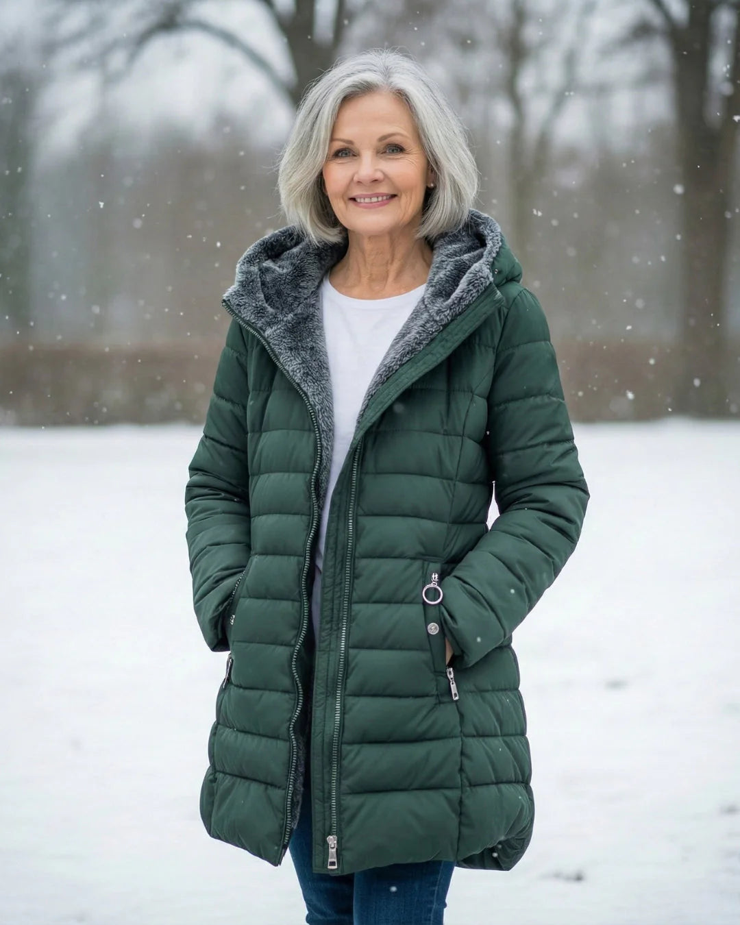 Elara | Quilted Coat with Fleece Lining