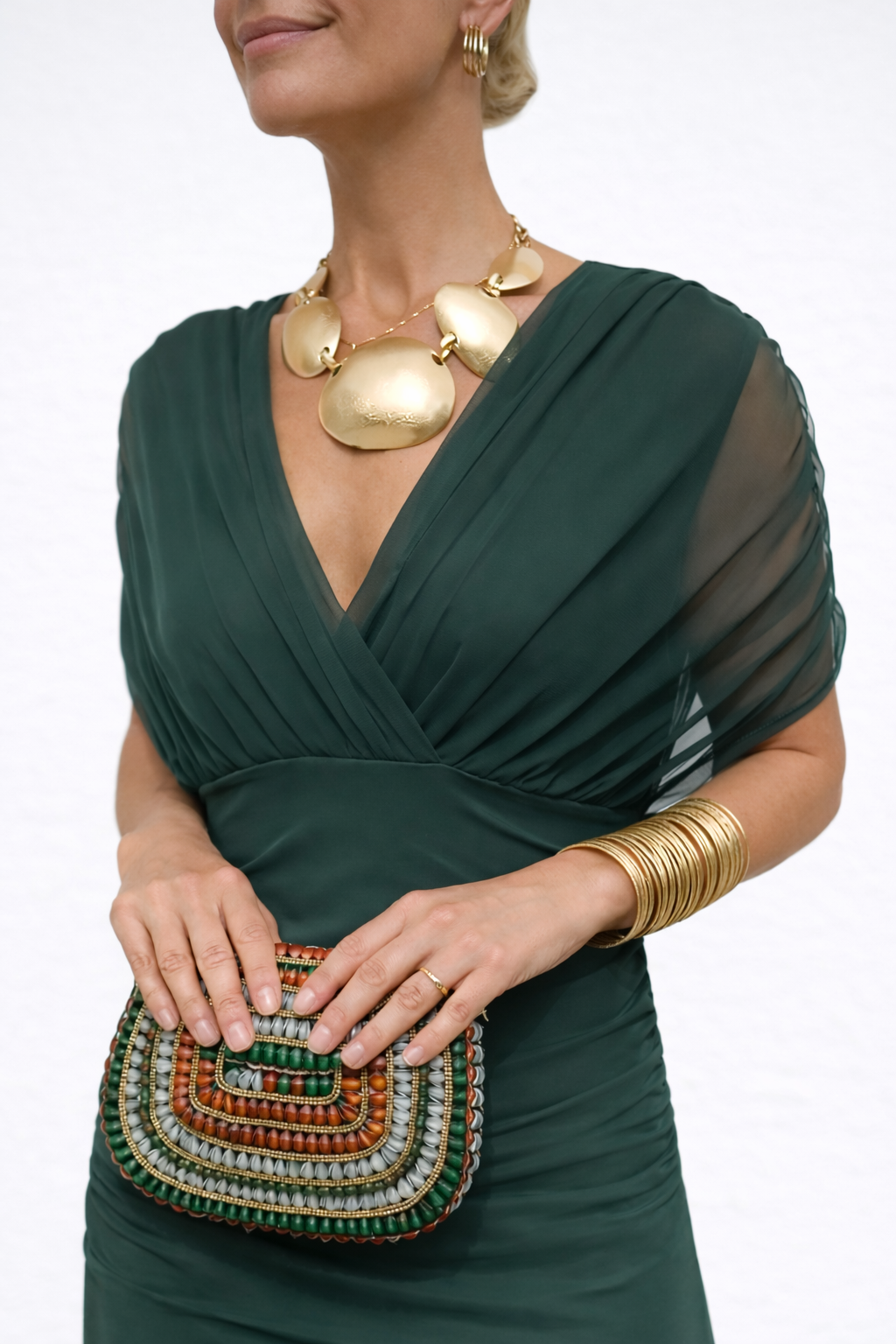 Velora™ | Vestido Floral Largo con Escote en V