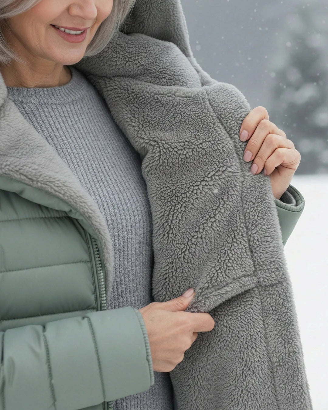 Elara | Quilted Coat with Fleece Lining