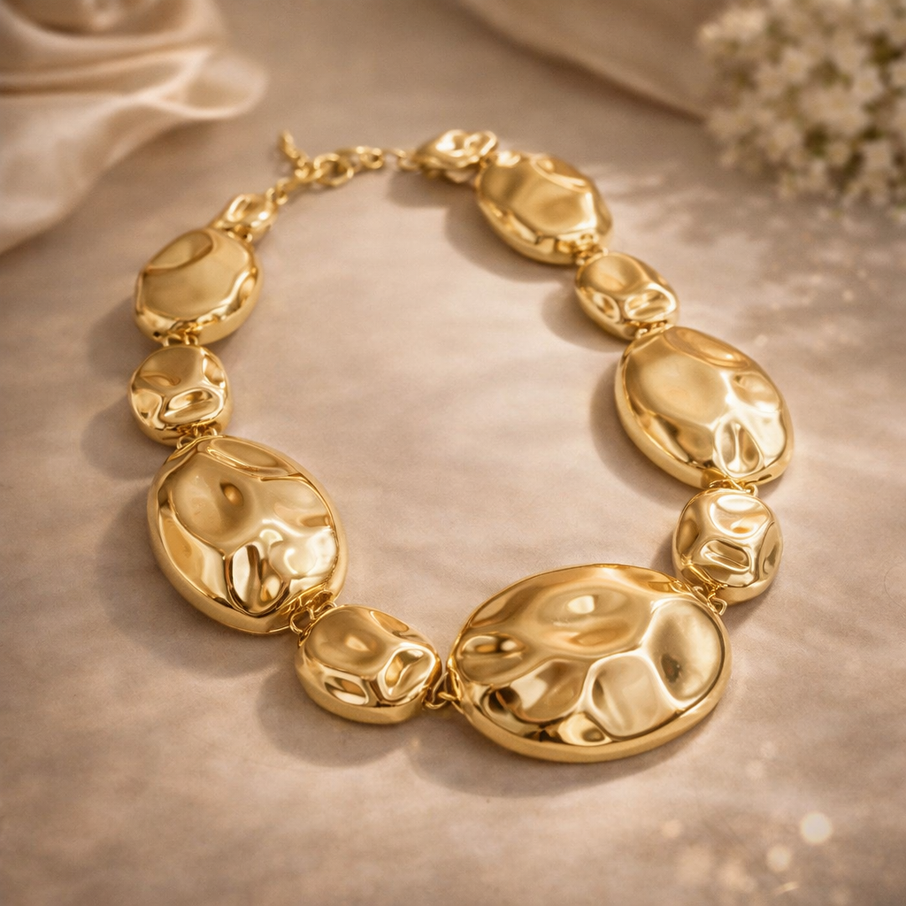 Collar Dorado de Eslabones