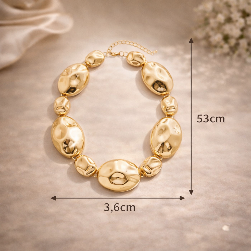 Collar Dorado de Eslabones