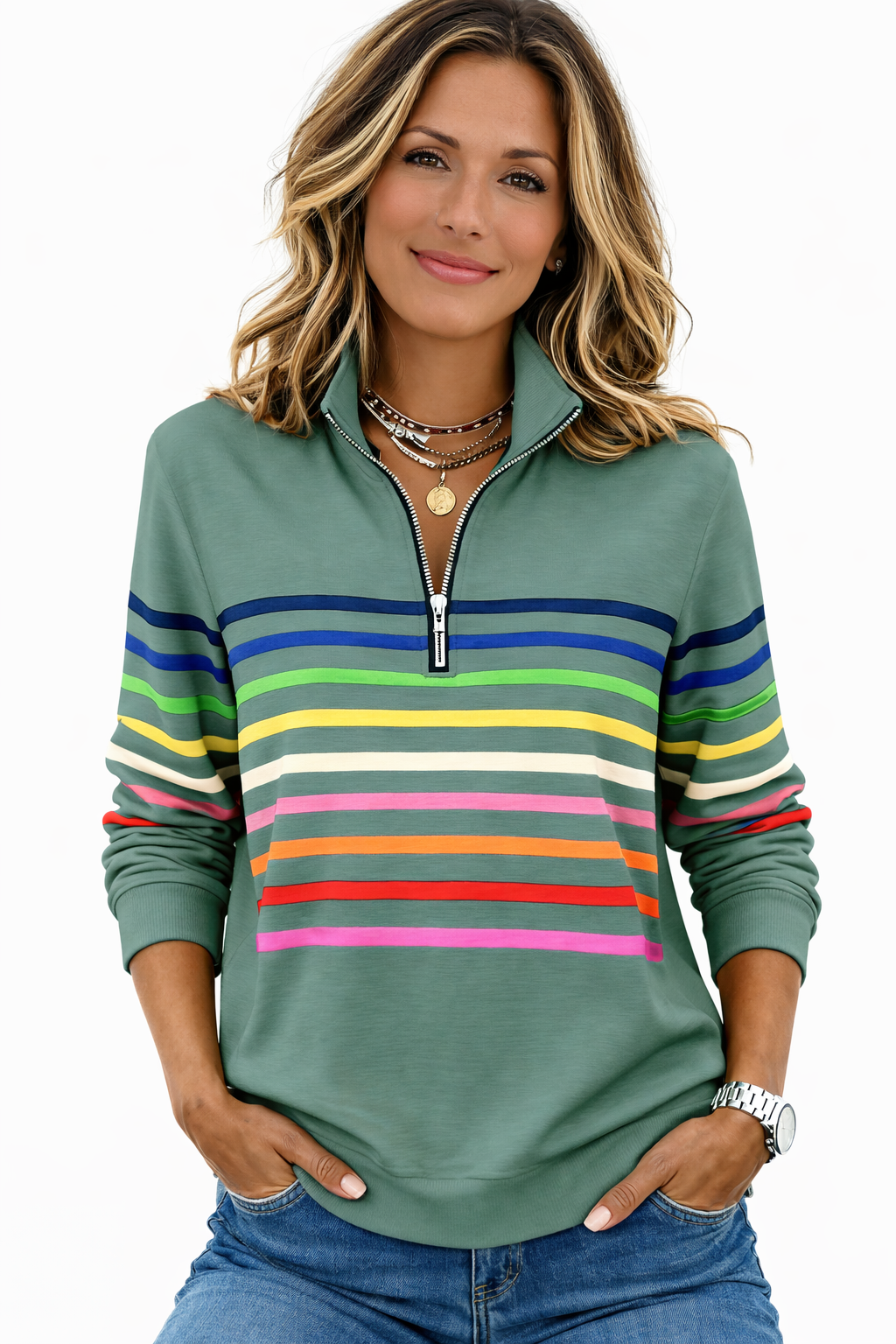 Noelia™ | Jersey Casual Colorido