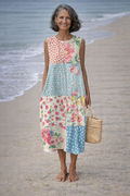 Valeria| Vestido Midi de Patchwork