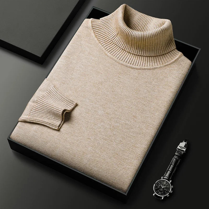 Elton™ | Suéter de cuello alto de cachemira fina