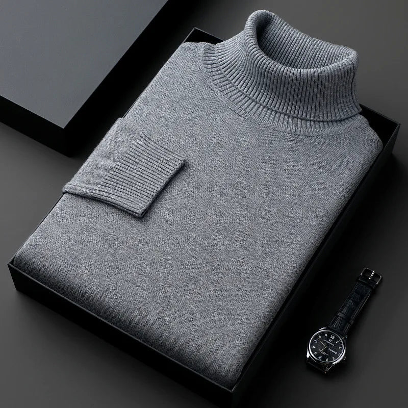 Elton™ | Suéter de cuello alto de cachemira fina