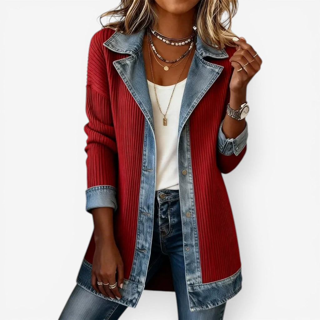 Emilia™ Chaqueta de Mezcla de Denim
