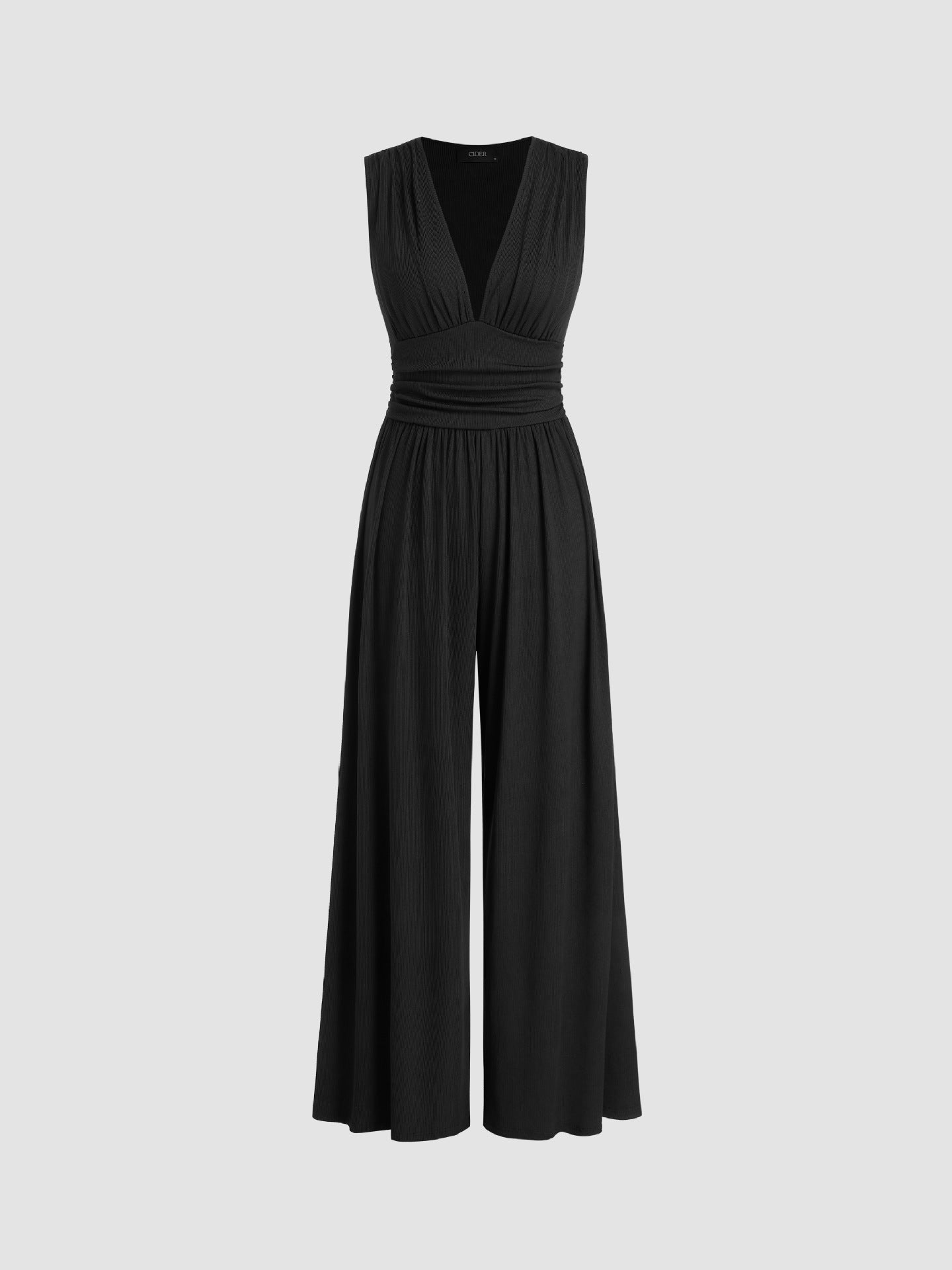 Charity – Mono Elegante sin Mangas de Pierna Ancha