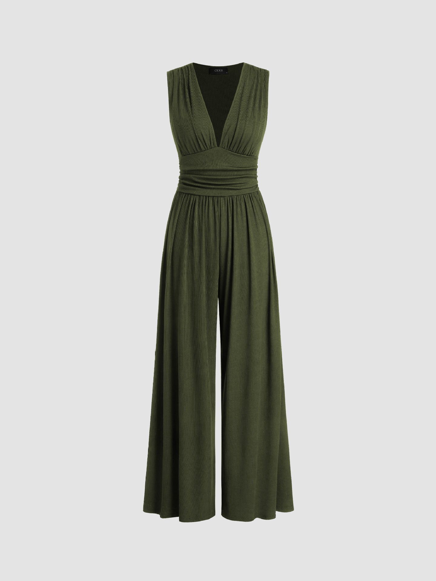 Charity – Mono Elegante sin Mangas de Pierna Ancha