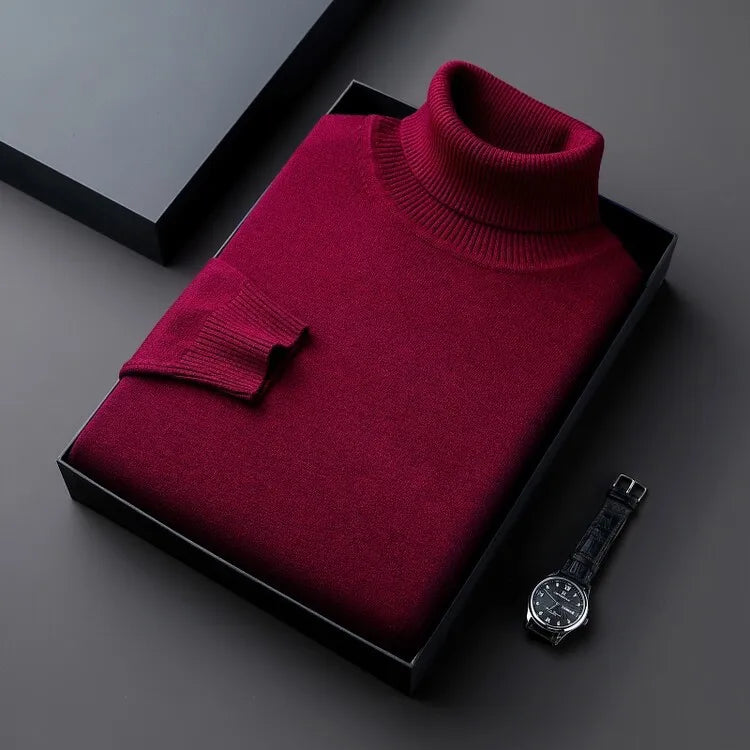 Elton™ | Suéter de cuello alto de cachemira fina