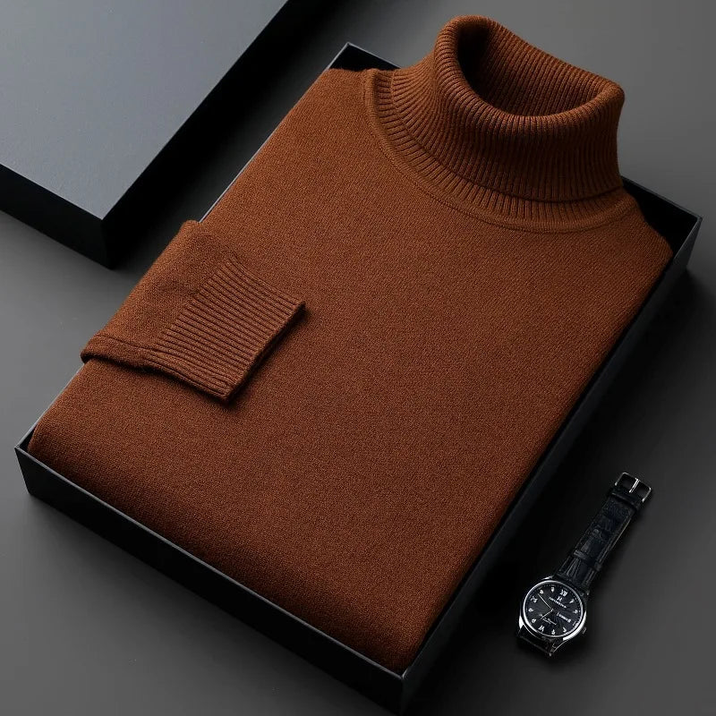 Elton™ | Suéter de cuello alto de cachemira fina