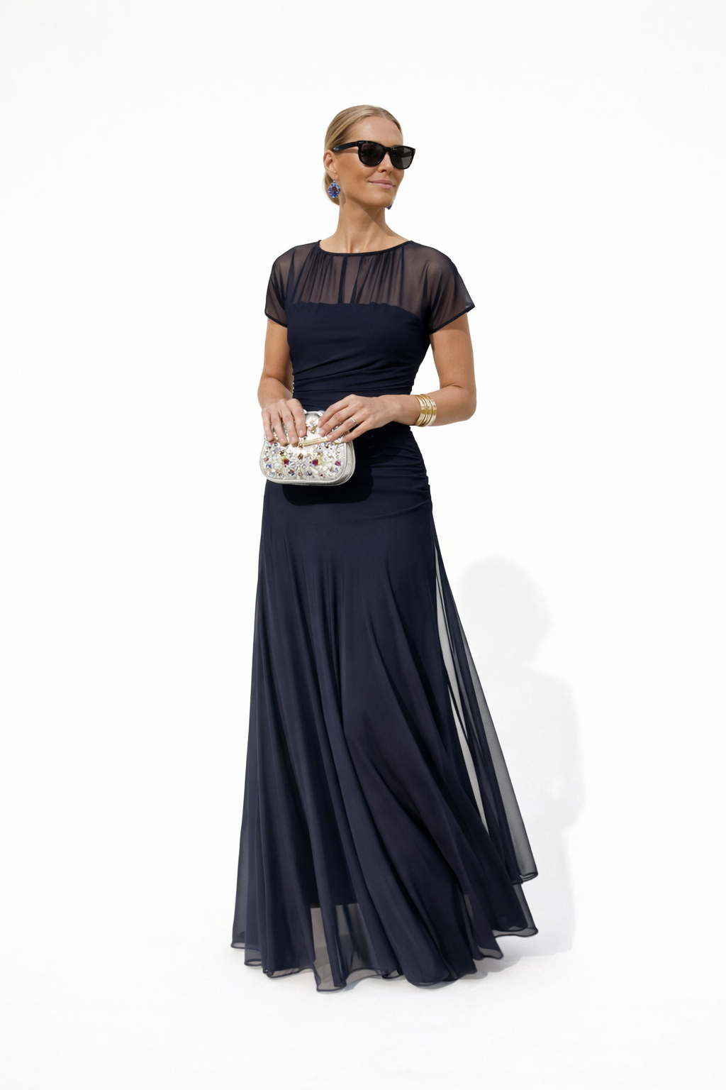 Veloria | Vestido Floral Largo Elegante