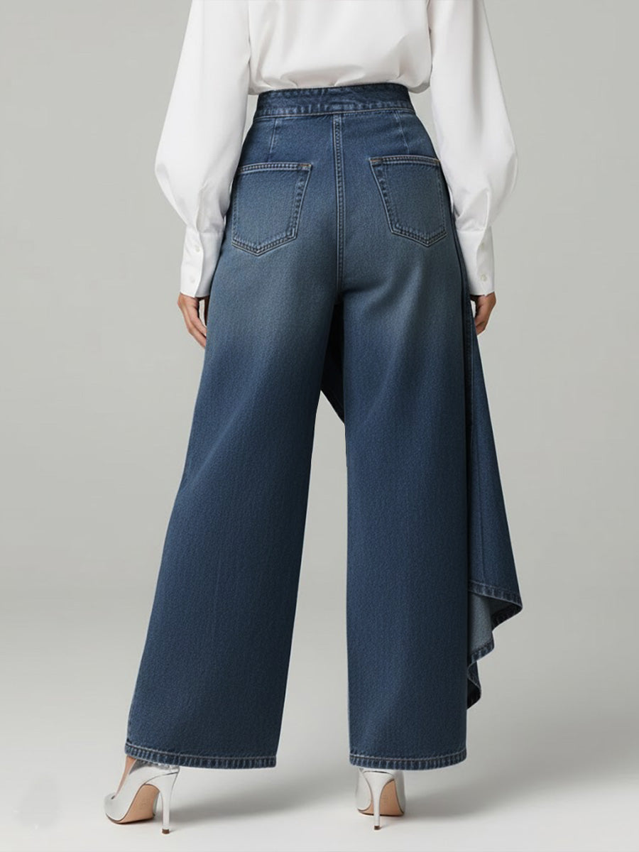 Pantalones Vaqueros Cruzados Elegantes